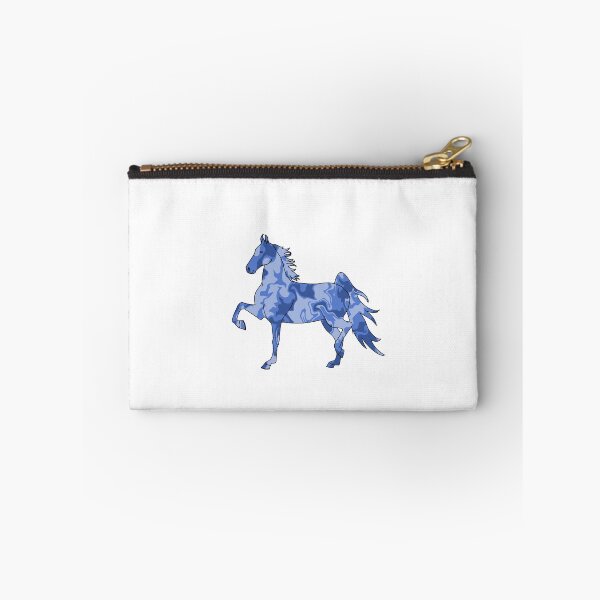 Item preview, Swirly Saddlebred Trotting Horse Light Blue designed and sold by theaadesigns.