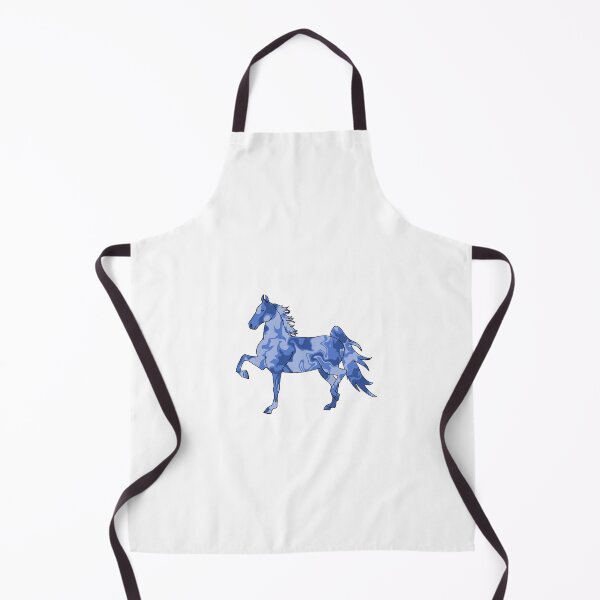 Item preview, Swirly Saddlebred Trotting Horse Light Blue designed and sold by theaadesigns.