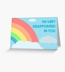 Tarjeta de felicitación Estoy muy decepcionado contigo