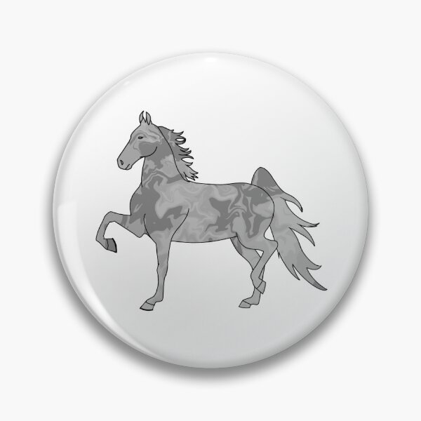 Item preview, Swirly Saddlebred Trotting Horse Light Grey designed and sold by theaadesigns.