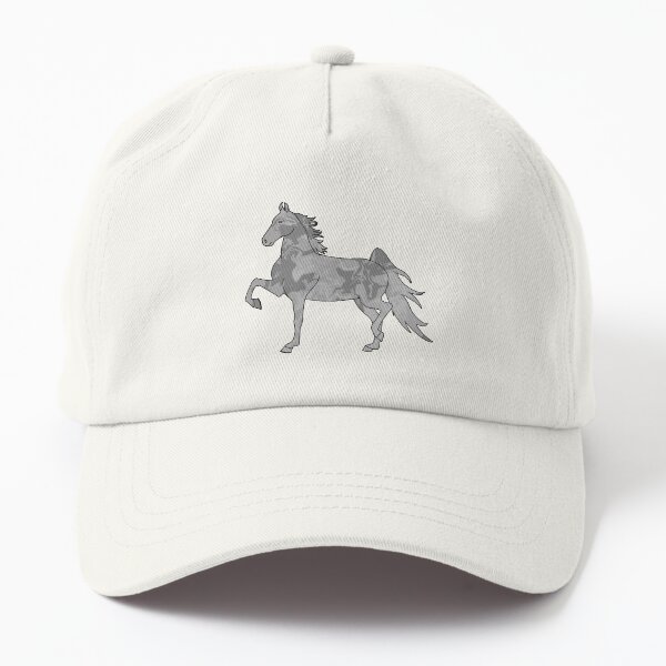Aperçu de l'œuvre Swirly Saddlebred Trotteur Gris Clair créée et vendue par theaadesigns.