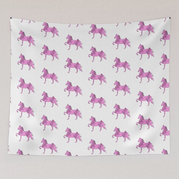 Item preview, Swirly Saddlebred Trotting Horse Light Pink designed and sold by theaadesigns.