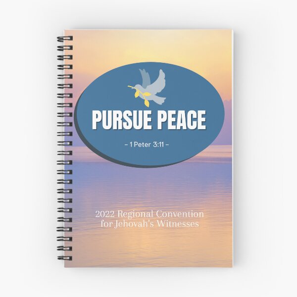 Item preview, Pursue Peace Convention Notebook - for brothers designed and sold by fsultesart.
