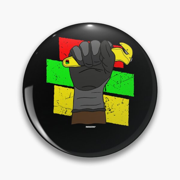 Item preview, Funny Gift Gloved Fist Coworker Swagazon Associate Black History Month Classic Fan designed and sold by Pykeloknight535.