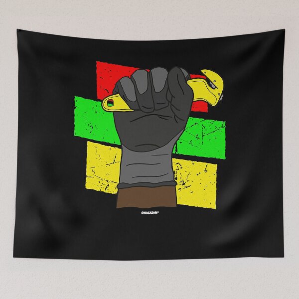 Item preview, Funny Gift Gloved Fist Coworker Swagazon Associate Black History Month Classic Fan designed and sold by Pykeloknight535.
