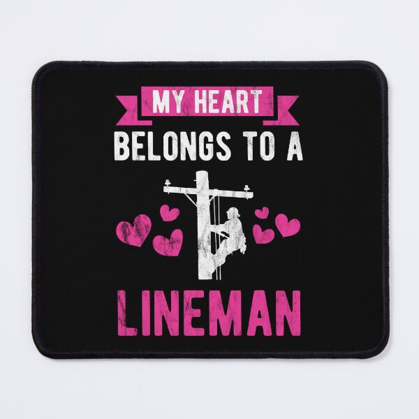 Item preview, My Heart Belongs To A Lineman Line Worker Gift Idea designed and sold by haselshirt.