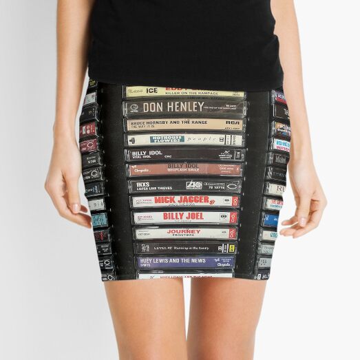 80's Rock Cassettes Mini Skirt