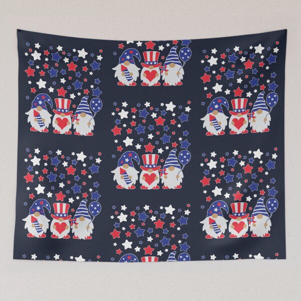 Item preview, 4th of July Gnomes with Stars designed and sold by EstelleStar.