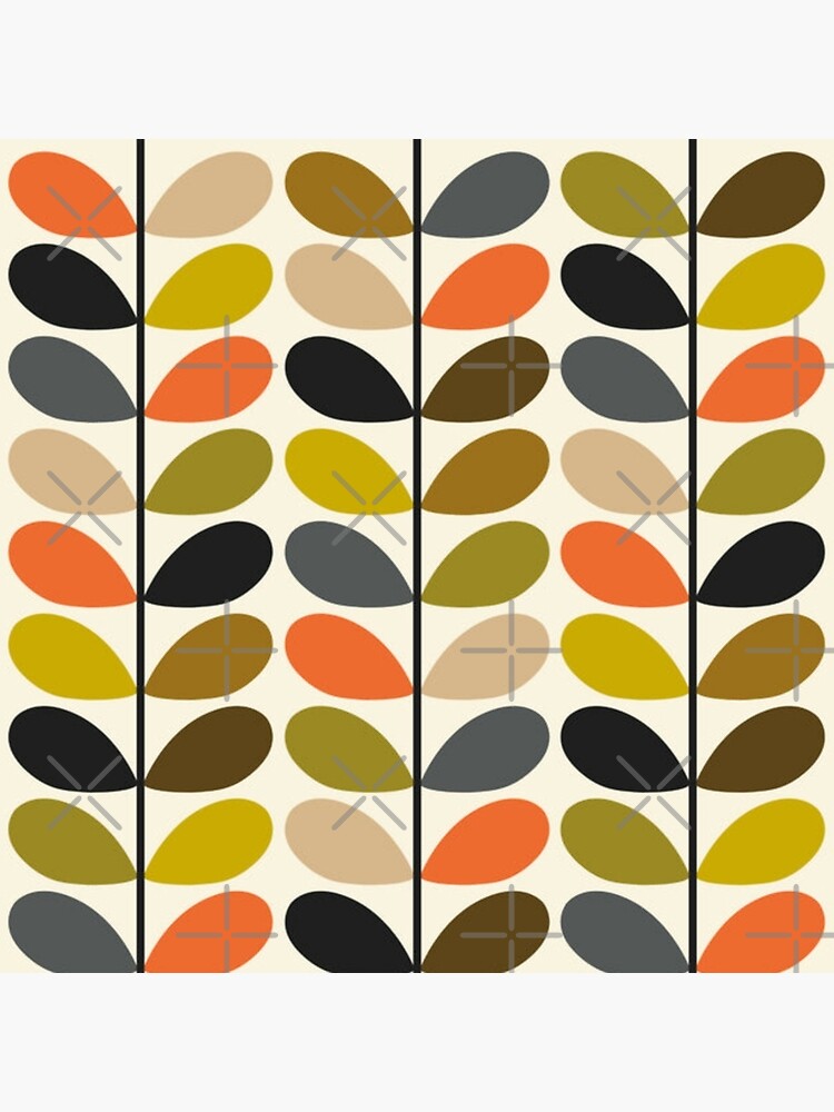 "orla kiely multi stem, color full, orla kiely design" Art Print by
