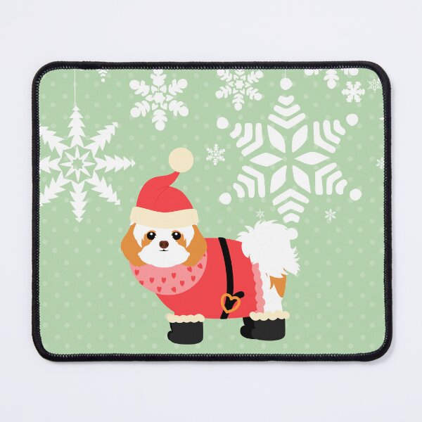 Item preview, Shih Tzu Christmas Santa Claus designed and sold by Lulupainting.
