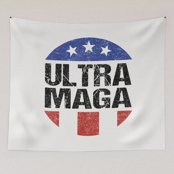 Item preview, Ultra Maga funny American Flag Lover T-Shirt designed and sold by Klaus-Gilbert.