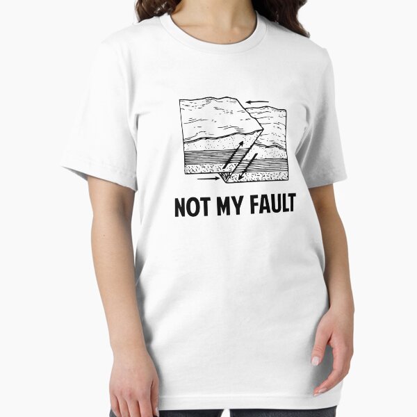 Vista previa del artículo con la obra «No es mi culpa», diseñado y vendido por TheShirtYurt.