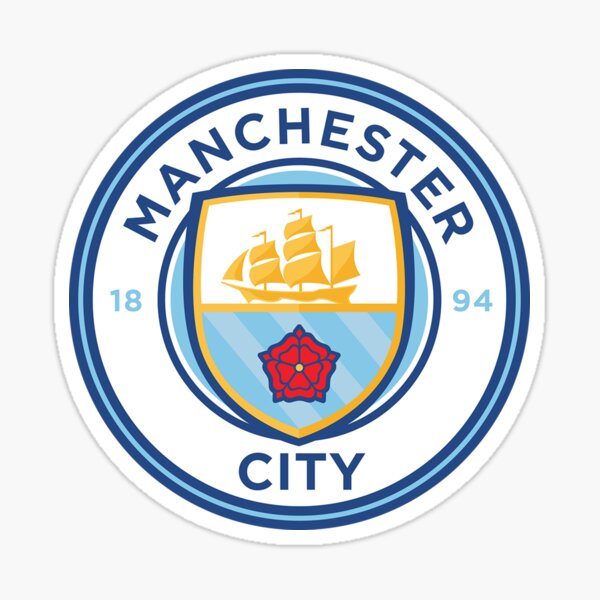 Official Merchandise Manchester City FC Large Sticker 