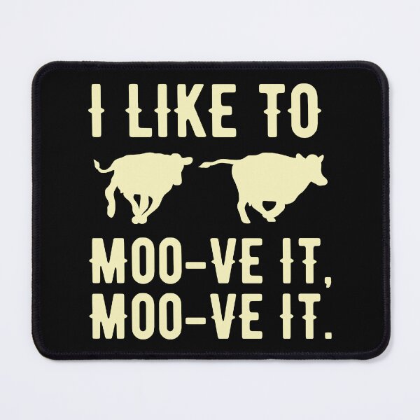 Item preview, Cow Lover I like to Moo ve it Moo ve it Gift Idea designed and sold by haselshirt.