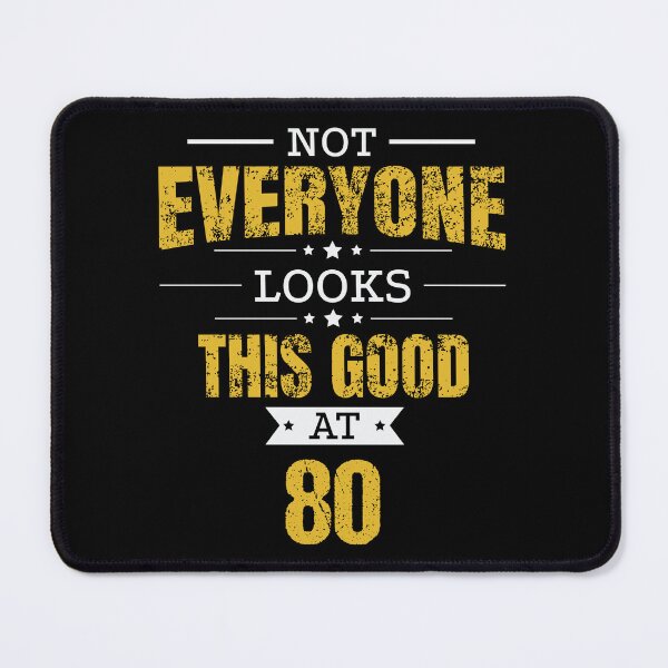 Item preview, 80th Birthday Gift Retro Eighty 80 Years Looks This Good Yellow designed and sold by haselshirt.