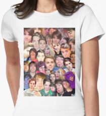Shane Dawson Collage Women's Fitted T-Shirt