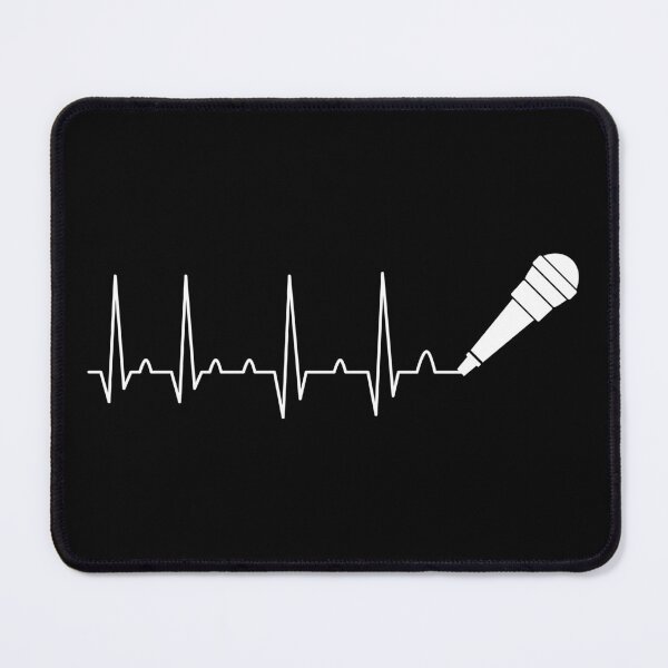 Item preview, Microphone Heartbeat Singing Karaoke Music Lover Gift designed and sold by haselshirt.