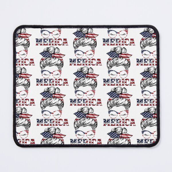 Item preview, Merica Messy Bun 4th Of July T-shirt  designed and sold by KGN  CREATIVITY.