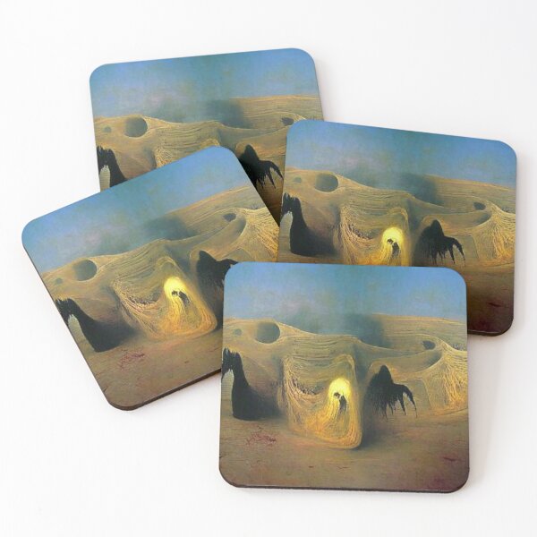 Item preview, AI Generated Nightcafe "The Nightmare in the Desert V1" designed and sold by ModernGoldShop.