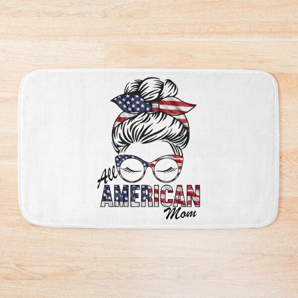 Item preview, All American Mom Messy Bun 4th Of July  designed and sold by KGN  CREATIVITY.