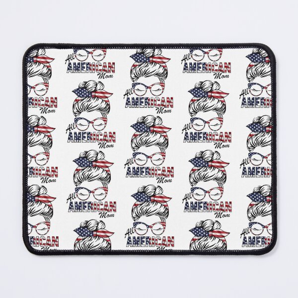 Item preview, All American Mom Messy Bun 4th Of July  designed and sold by KGN  CREATIVITY.