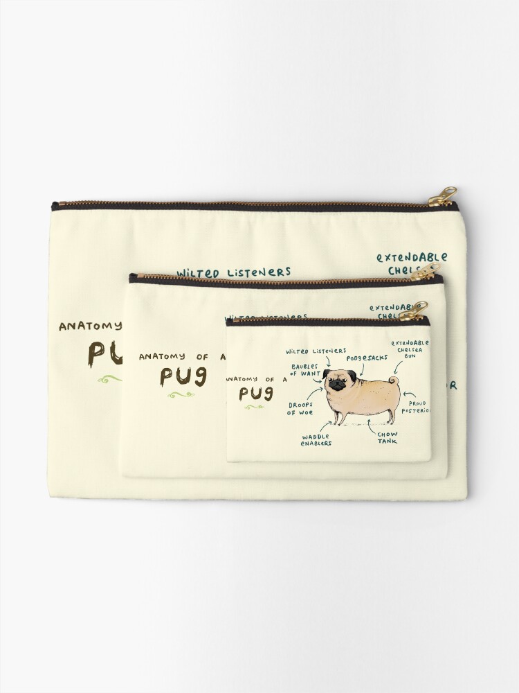 Alternate view of Anatomy of a Pug Zipper Pouch