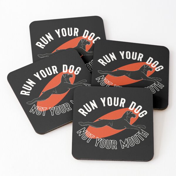 Item preview, Run Your Dog Not Your Mouth Rottweiler, Docked (Black) designed and sold by KodiakGoods.