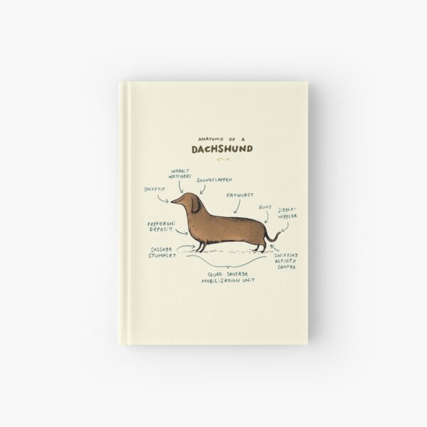 Anatomie eines Dackels Notizbuch