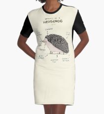 Anatomie eines Igels T-Shirt Kleid