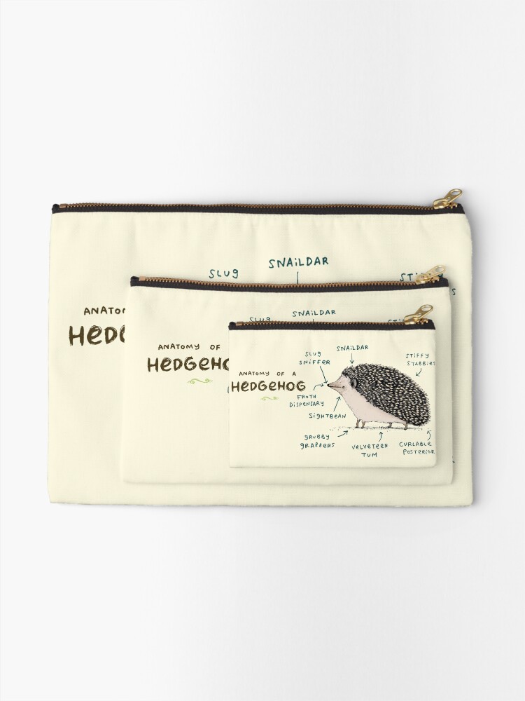 Alternate view of Anatomy of a Hedgehog Zipper Pouch