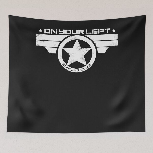 Item preview, On your left running club distressed print designed and sold by NaziaAziz.