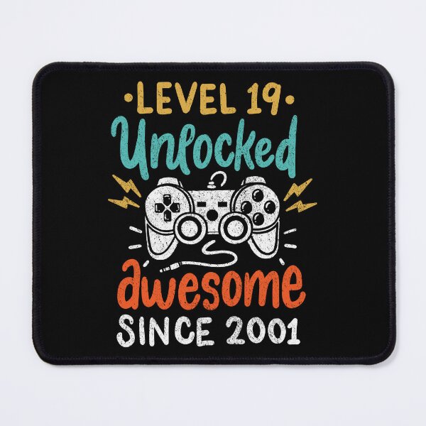 Item preview, Level 19 Unlocked Awesome Since 2001 Birthday Age designed and sold by haselshirt.