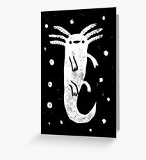 Axolotl Print Greeting Card
