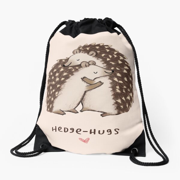 Hedge-hugs Drawstring Bag