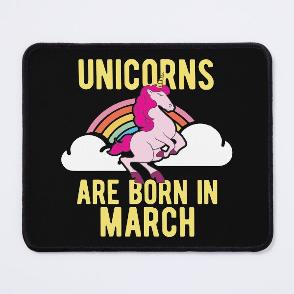 Item preview, Unicorns Are Born In March Shirt Birthday Month Gift Tee designed and sold by haselshirt.