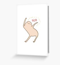 Honest Blob Says No Greeting Card