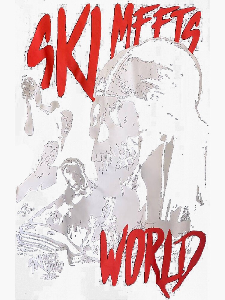 "Ski Mffts Mask The Slump God, Official Ski Mask Tour Merch, Ski Mask