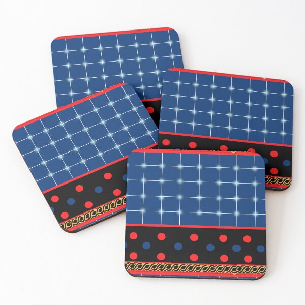 Item preview, Kom Cameroon Inspired Blue Square designed and sold by exotikcocotte.
