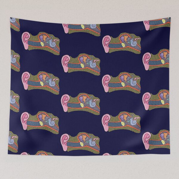 Item preview, Outer, Middle, and Inner Ear Colorful Illustration designed and sold by StacyAnnDesigns.