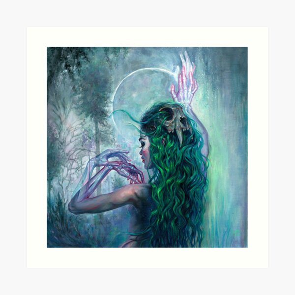 Shaman Bones Art Print