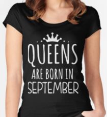 Queens Are Born in September Women's Fitted Scoop T-Shirt