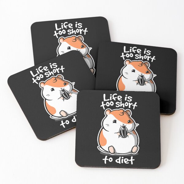 Item preview, Life is too short to diet Funny Hamster designed and sold by adxota.