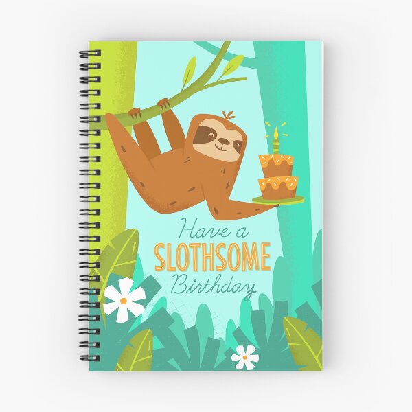 Item preview, Have a Slothsome Birthday designed and sold by ammiecreative.