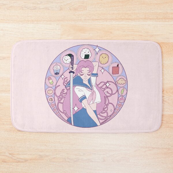 Item preview, Japan Pink Anime Schoolgirl Art Nouveau Illustration designed and sold by JessicaAmber.