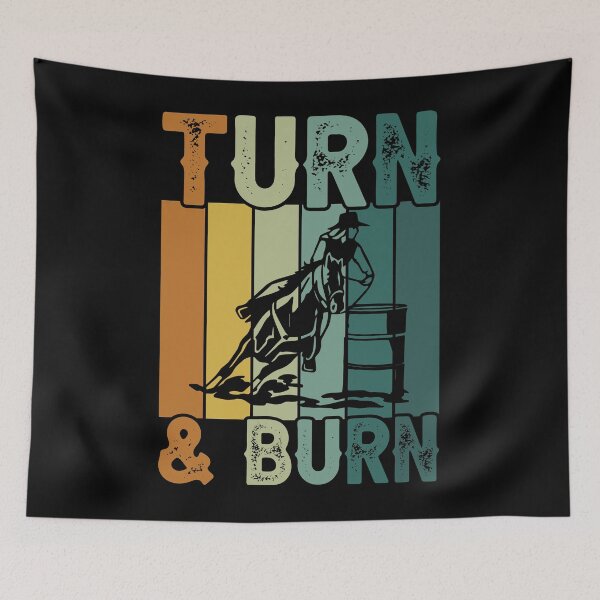 Item preview, Turn And Burn Shirt, Barrel Racing Shirt, Horseback Riding Shirt, Barrel Racer Shirt, Love Horse Shirt, Equestrian Shirt, Love Barrel Racing designed and sold by aymob.
