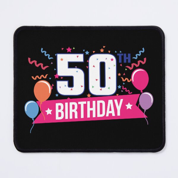 Item preview, 50th Birthday Party Balloons Banner Gift Idea designed and sold by haselshirt.