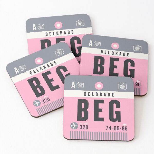 Item preview, Luggage Tag A - BEG Belgrade Serbia designed and sold by VoodooCircus.