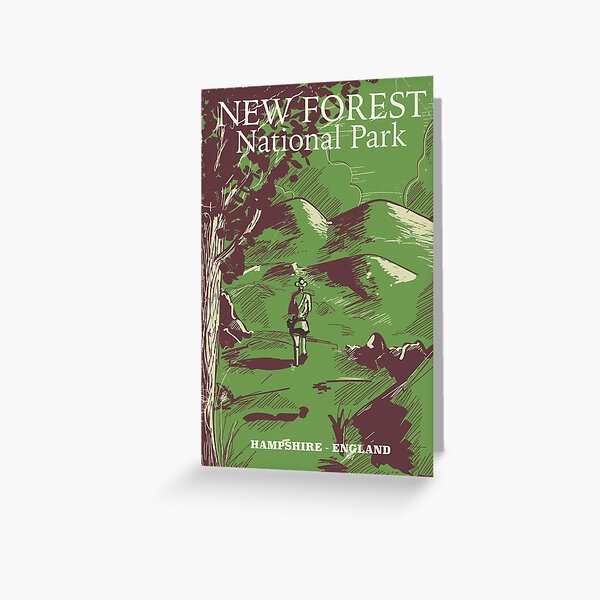 New Forest, Hampshire, England national park Greeting Card