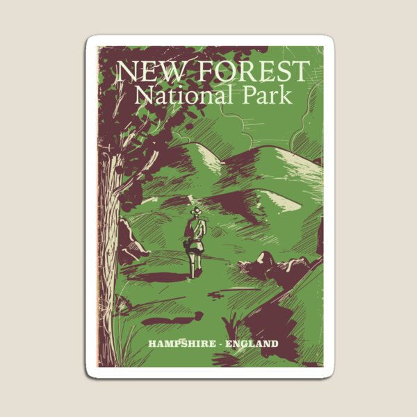 New Forest, Hampshire, England national park Magnet
