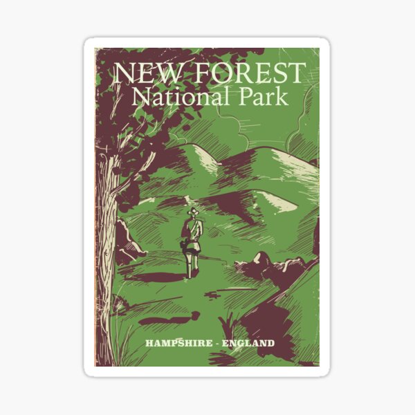 New Forest, Hampshire, England national park Sticker
